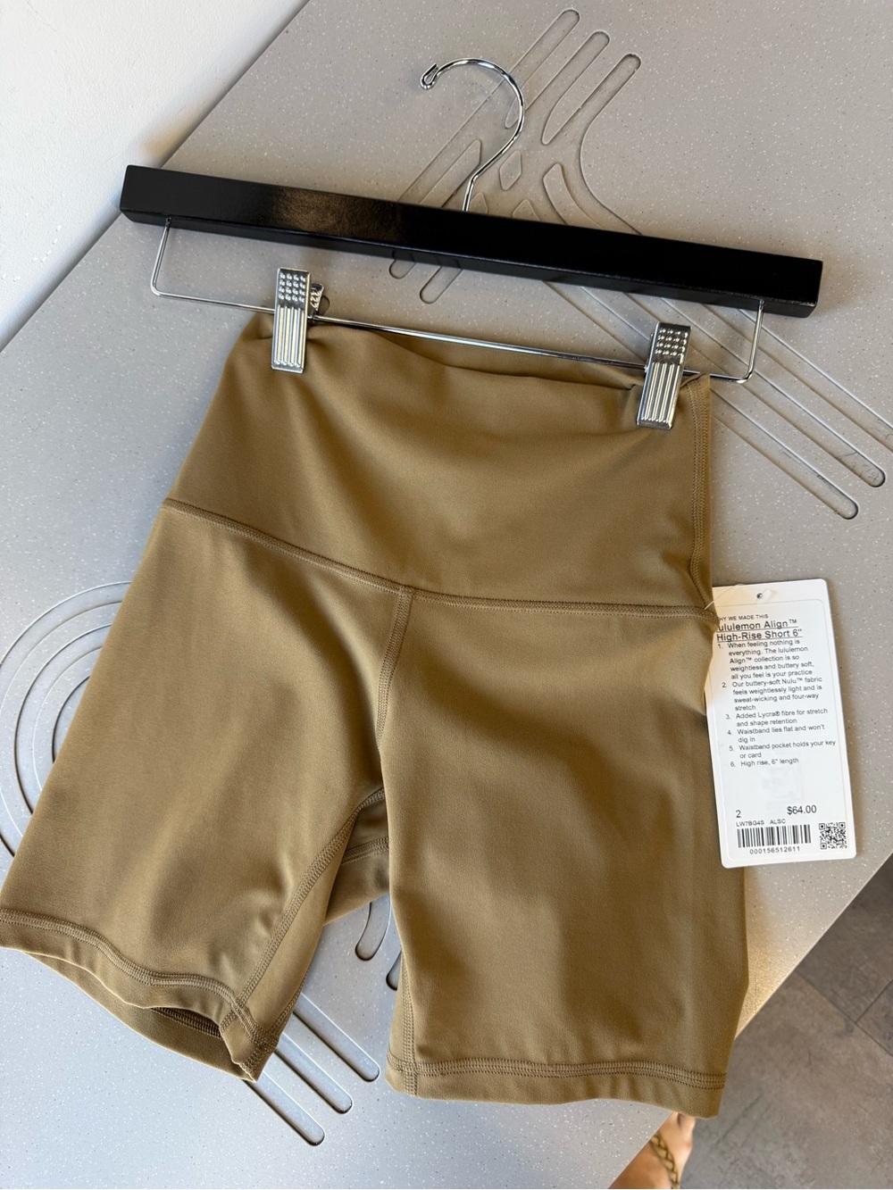 lululemon athletica High-Rise Bike Shorts in Olive Brown